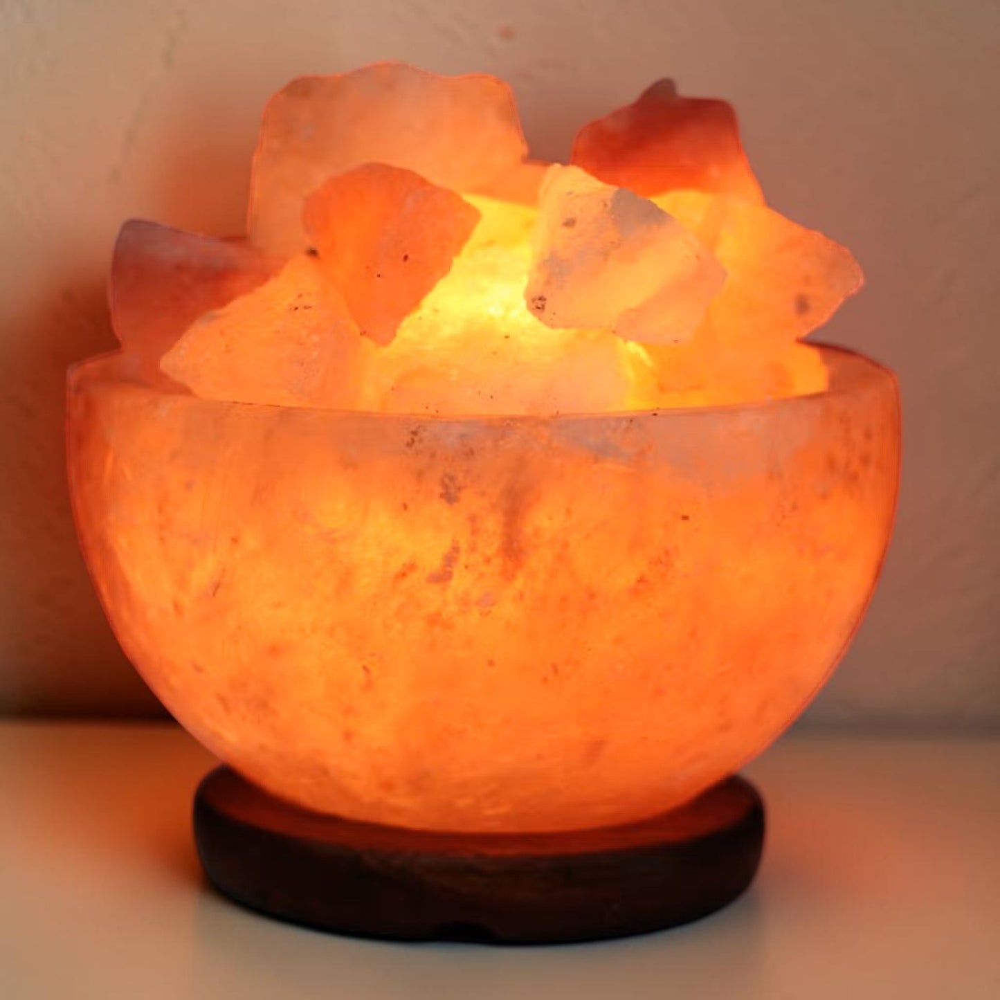 Bol de Feu en Sel de l'Himalaya 15cm – Cristaux de Sel Naturels