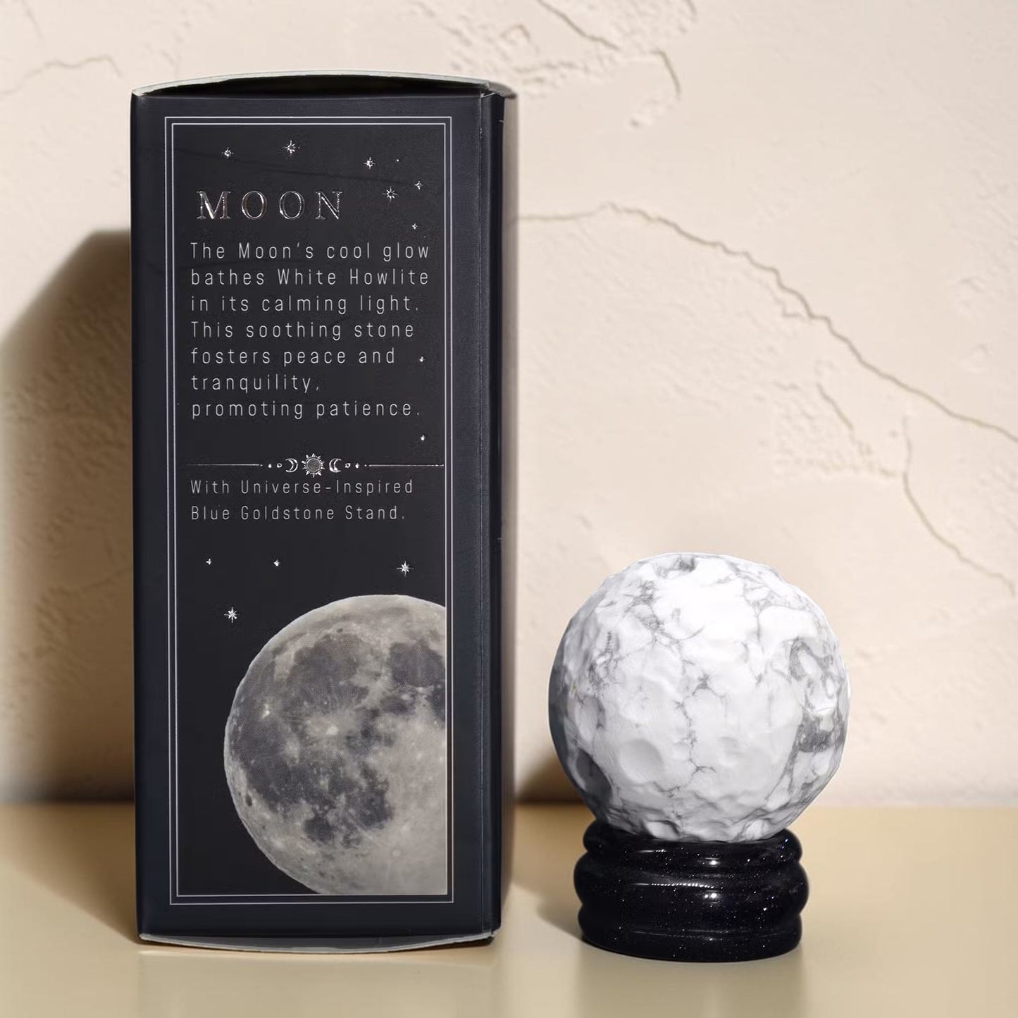 Planète en Howlite Blanche 40mm