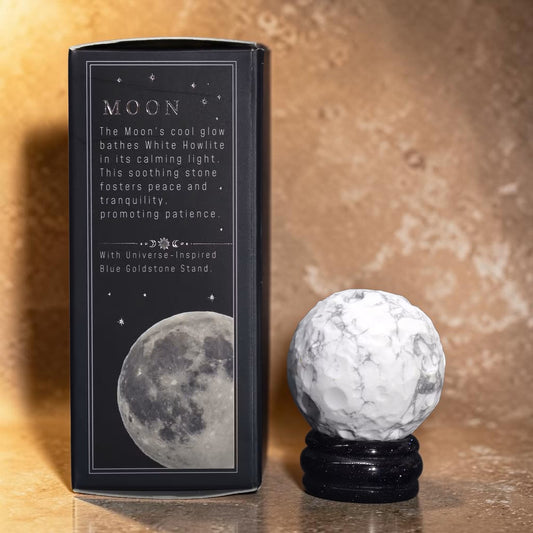 Planète en Howlite Blanche 40mm