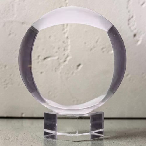 Sphère de Cristal sur Socle 150mm – Pièce Décorative d'Exception