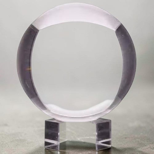 Sphère de Cristal sur Socle 200mm – Pièce Sculpturale d'Exception