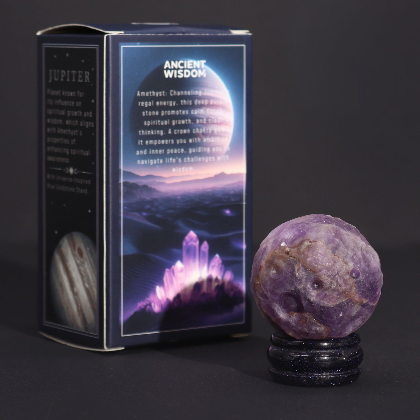 Planète en Améthyste 40mm
