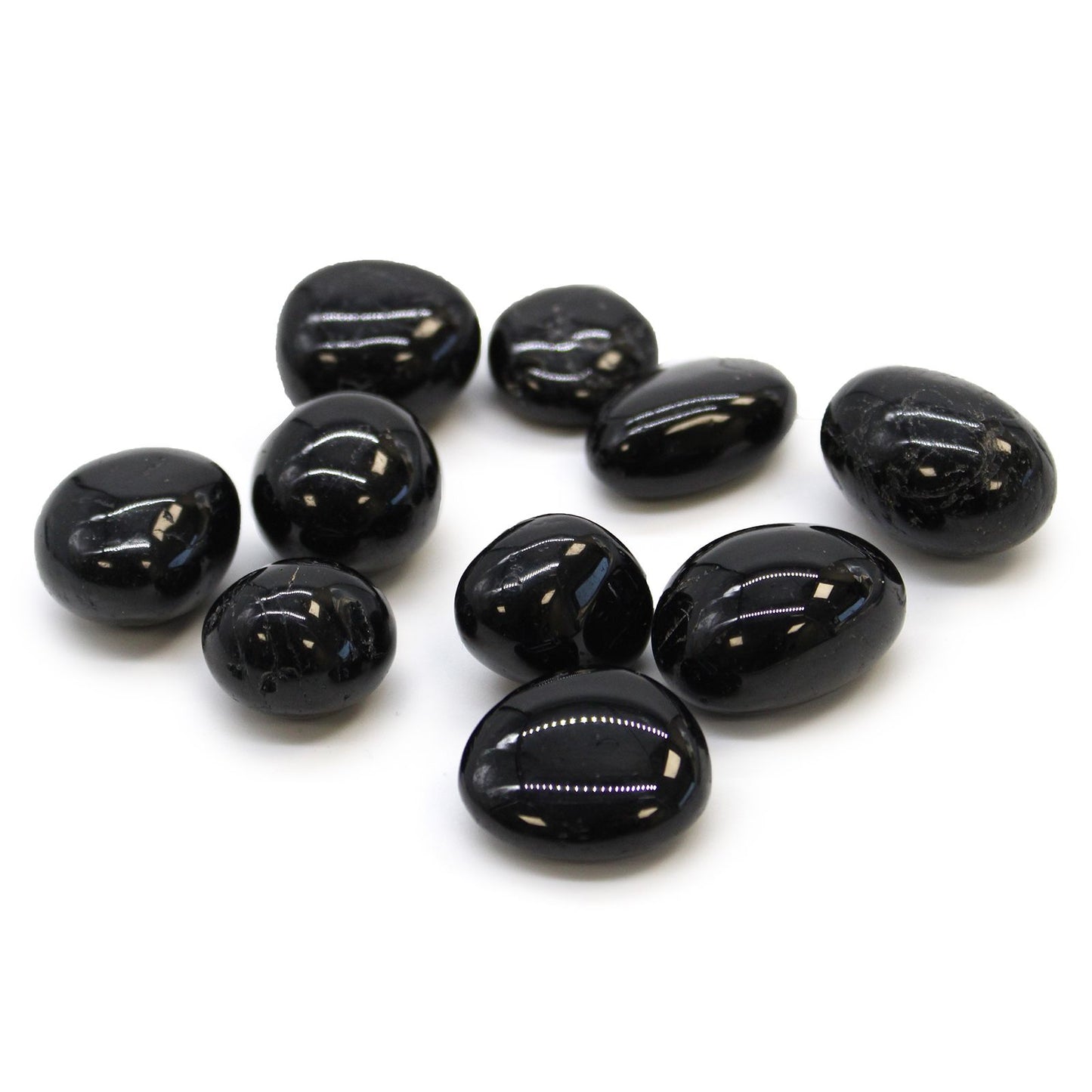 Tourmalines Noires Roulée 24pc  – Collection de Pierres Naturelles