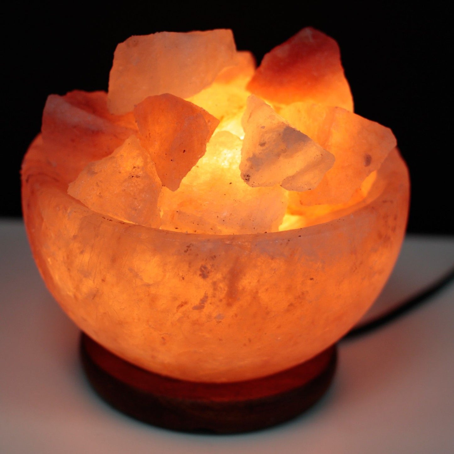 Bol de Feu en Sel de l'Himalaya 15cm – Cristaux de Sel Naturels
